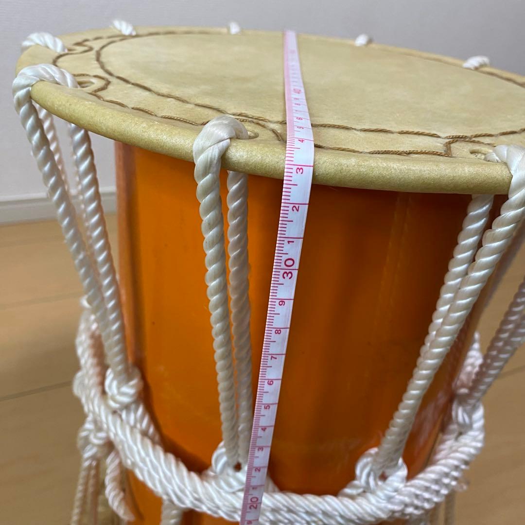 ≪美品≫かつぎ桶太鼓 鼓面27cm 高さ33cm 軽量(初心者～中級者)