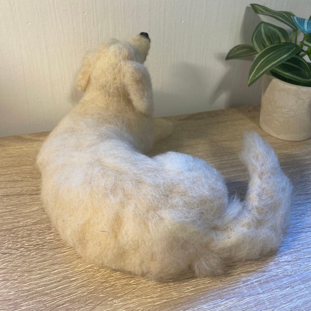 羊毛フェルト　ミニチュアダックス　犬
