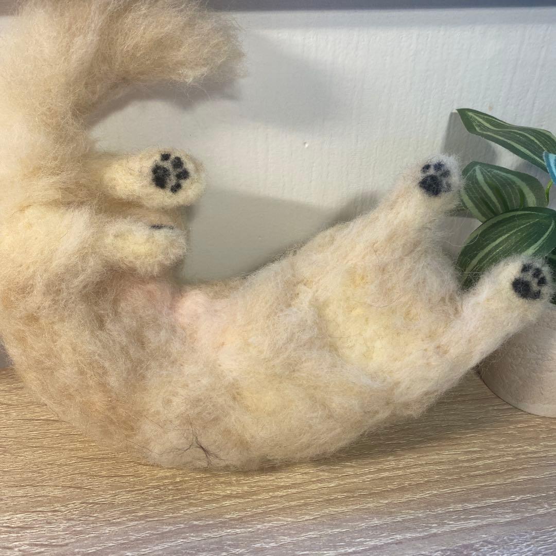 羊毛フェルト　ミニチュアダックス　犬