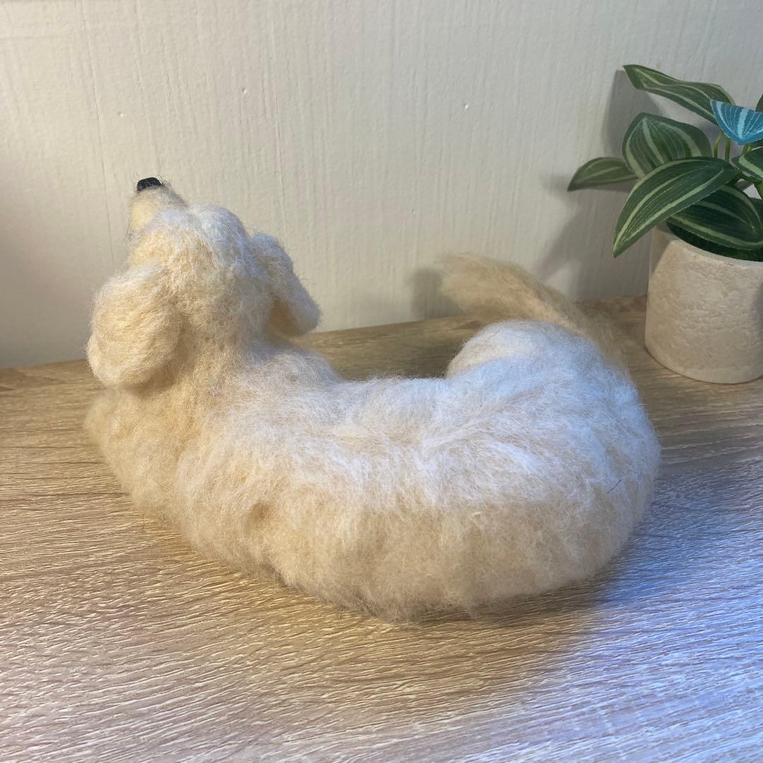 羊毛フェルト　ミニチュアダックス　犬