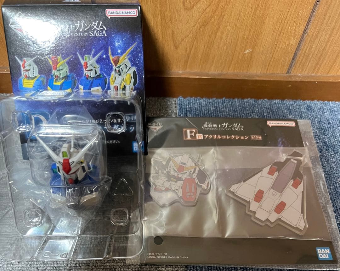 一番くじガンダム Ａ賞νガンダム BUSTISAN➕D賞　GP-01とアクスタ