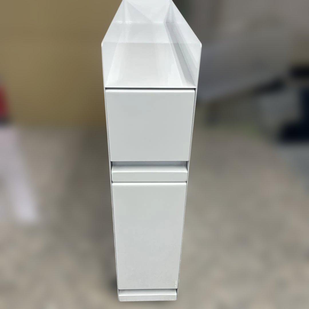 ★山崎実業 調味料ラック 2段 ホワイト キッチン収納 スパイスラック 小物格安