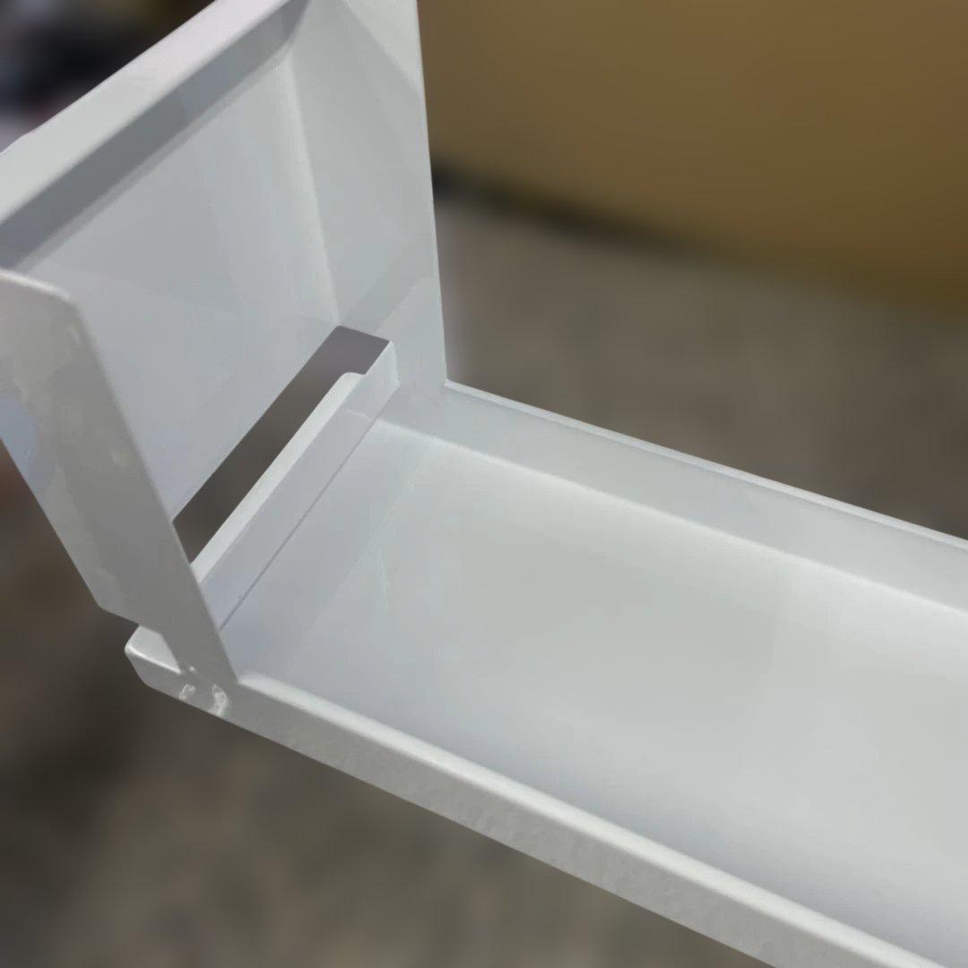 ★山崎実業 調味料ラック 2段 ホワイト キッチン収納 スパイスラック 小物格安