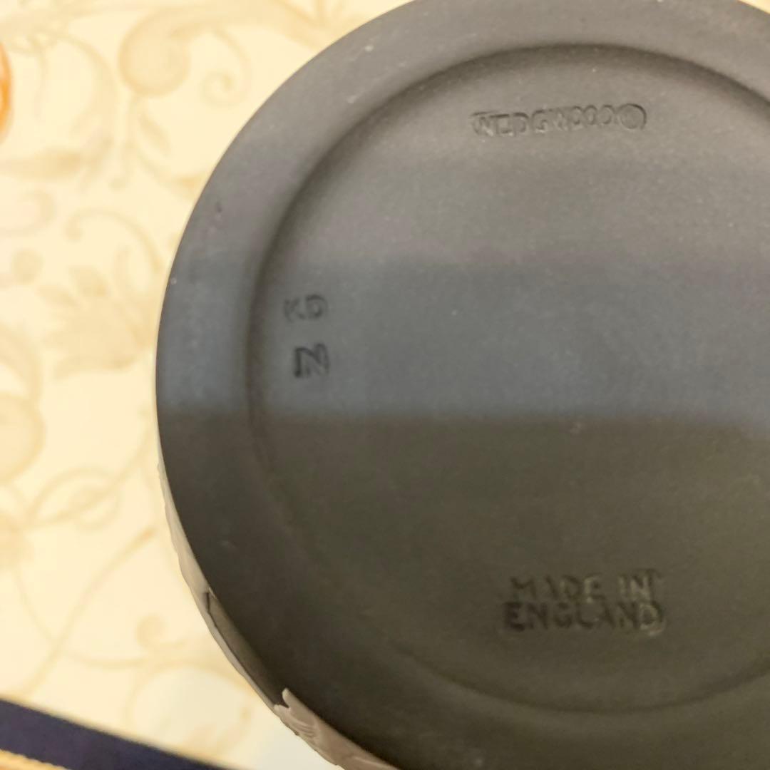 希少　ウェッジウッド ジャスパー　ポートランドベース　ポートランドの壺　黒壺