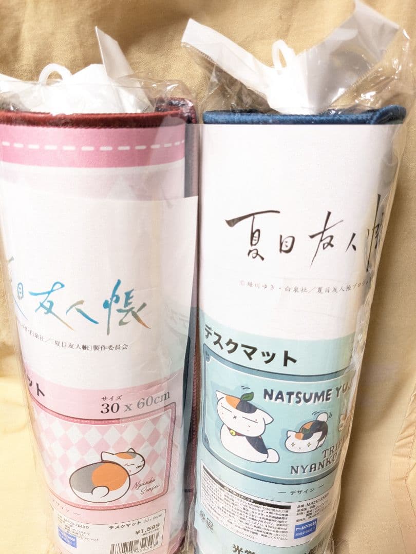 夏目友人帳 トリプルニャンコ先生 デスクマット　ドンキ　マット