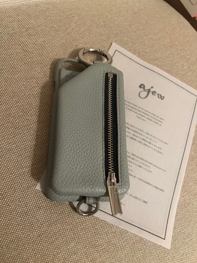 ajew エジュー スマホケース iPhone SE2 水色