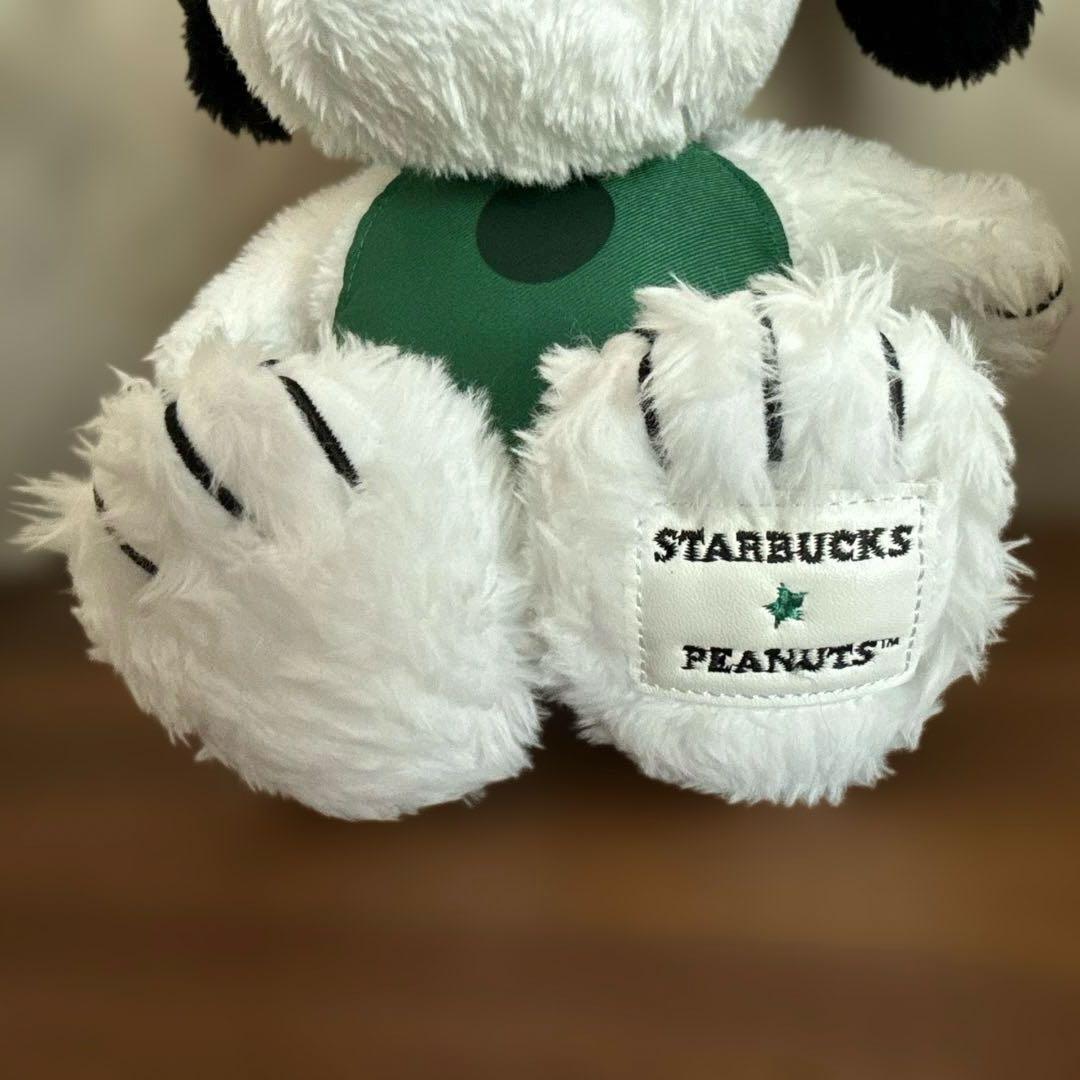 最終お値下げ　スターバックス スヌーピー　グリーンエプロン ぬいぐるみ　大