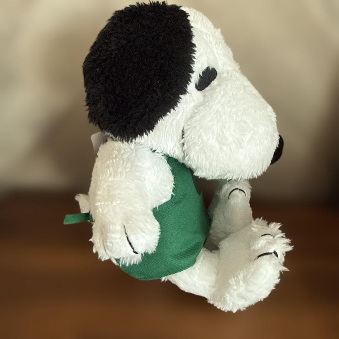 最終お値下げ　スターバックス スヌーピー　グリーンエプロン ぬいぐるみ　大