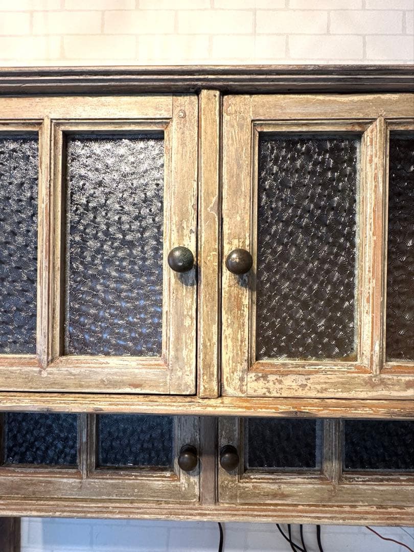 フランス　アンティーク　ウォールキャビネット　ヴィンテージ　ブロカント　シェルフ