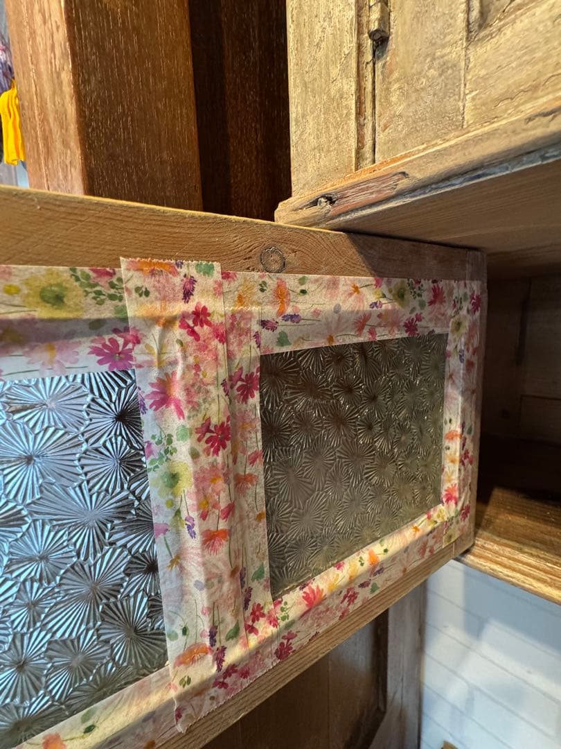 フランス　アンティーク　ウォールキャビネット　ヴィンテージ　ブロカント　シェルフ