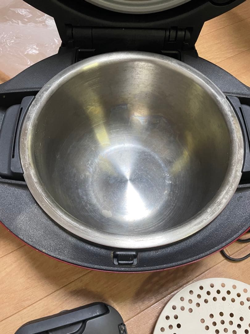 HEALSIO HOTCOOK 圧力鍋 レッド