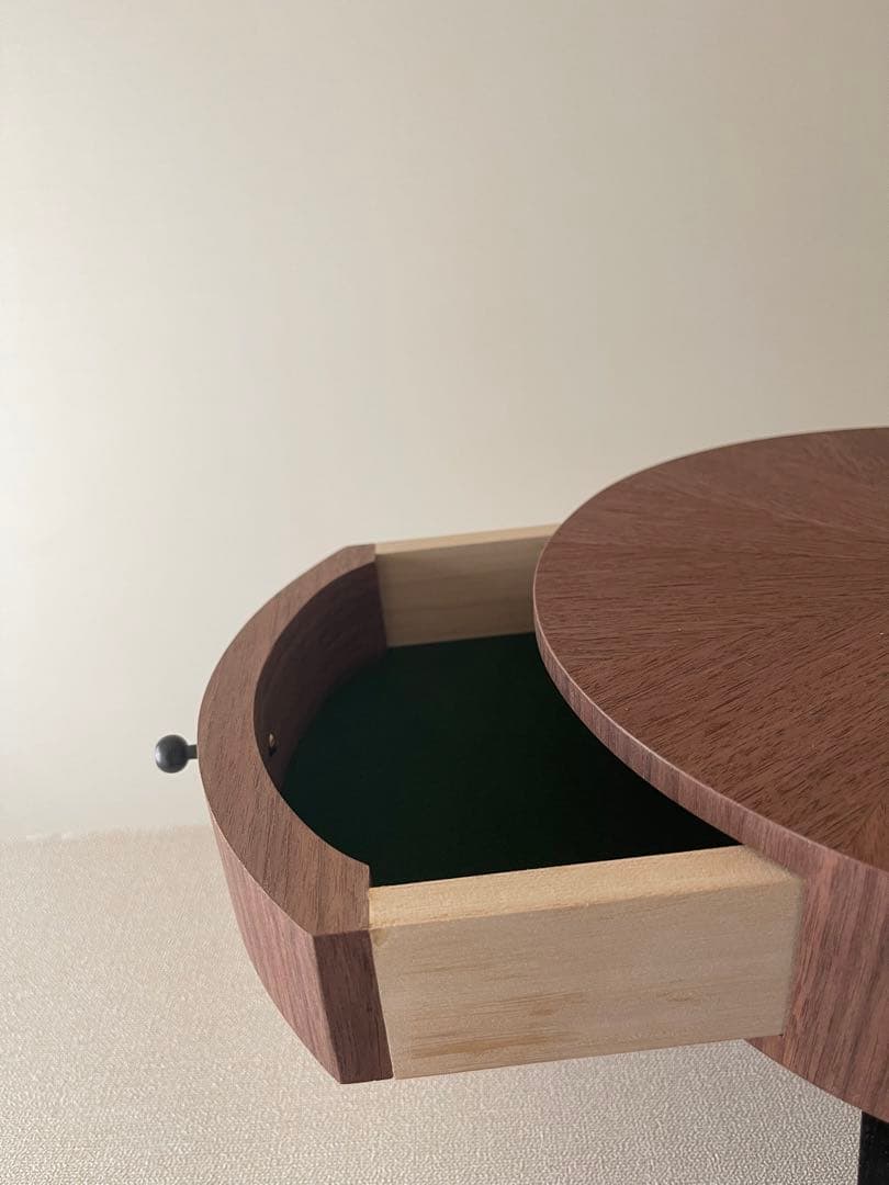 天板ウォールナット突板　卓袱台　ちゃぶ台