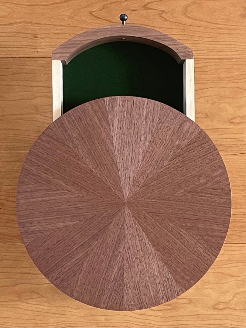 天板ウォールナット突板　卓袱台　ちゃぶ台