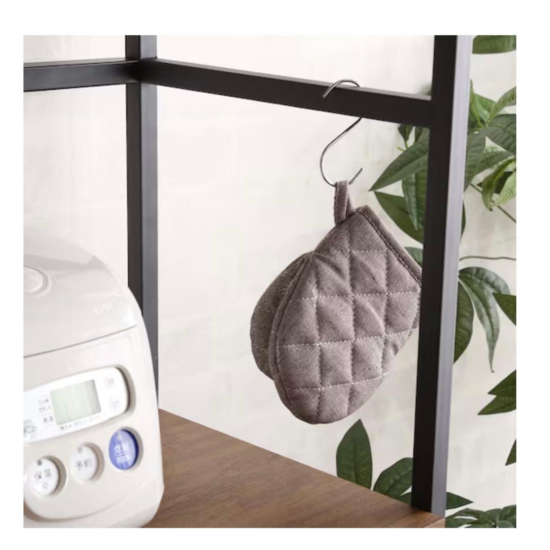 ニトリ食器棚 ヴィンテージテイストのごみ箱上ラック ワイド