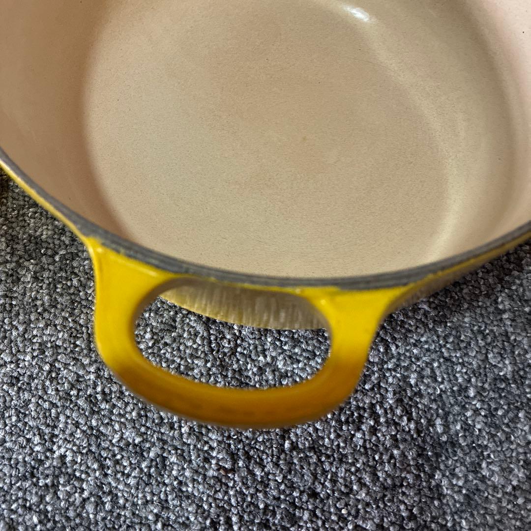 miffyLE CREUSET ココットロンド　イエロー 両手鍋 20
