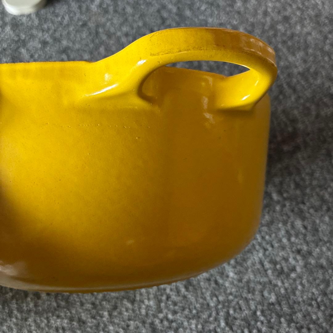 miffyLE CREUSET ココットロンド　イエロー 両手鍋 20