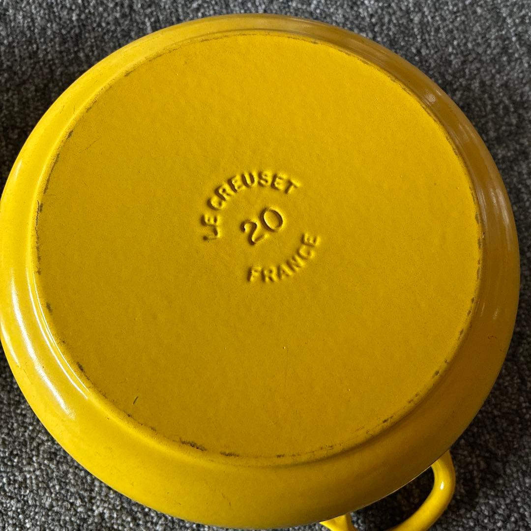 miffyLE CREUSET ココットロンド　イエロー 両手鍋 20
