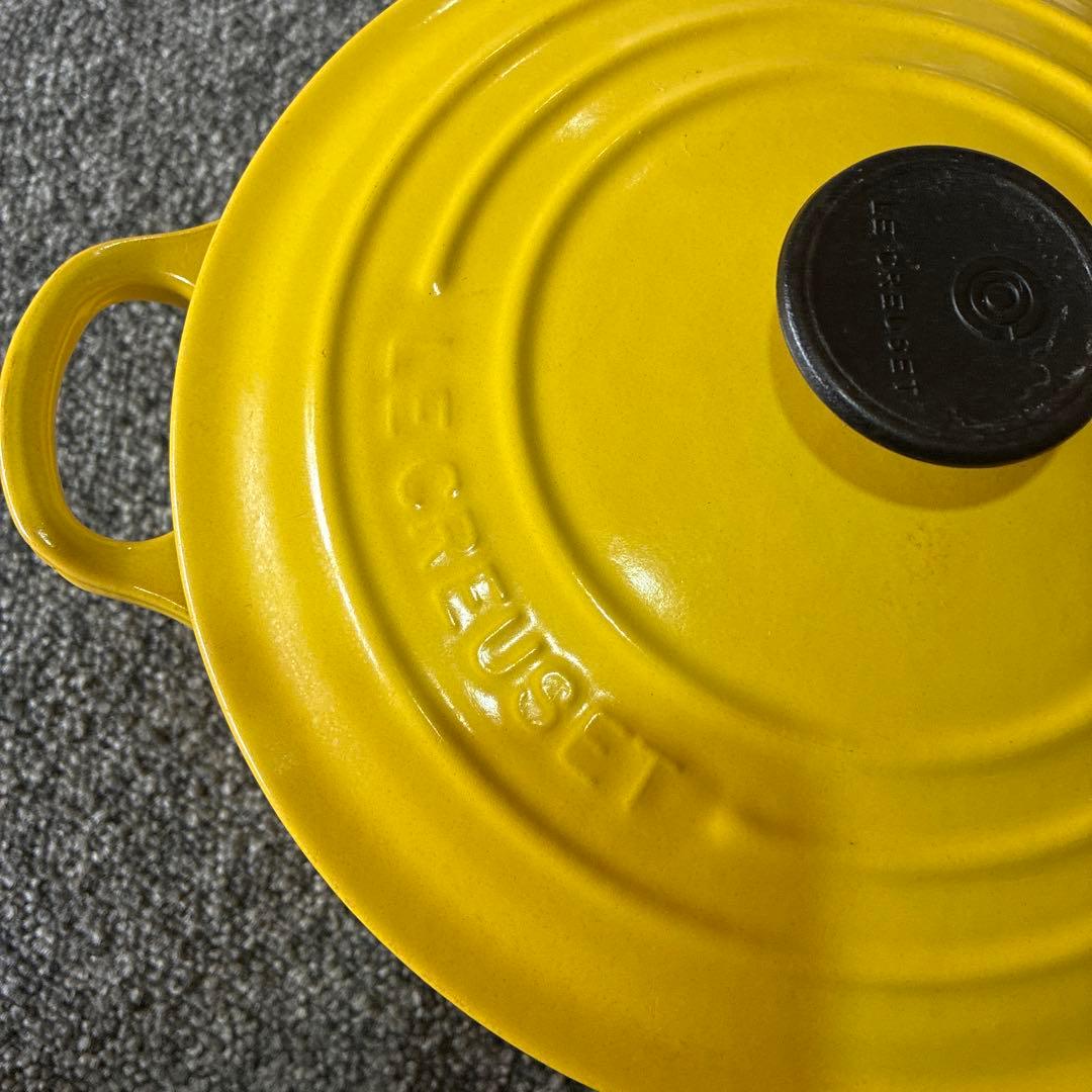 miffyLE CREUSET ココットロンド　イエロー 両手鍋 20