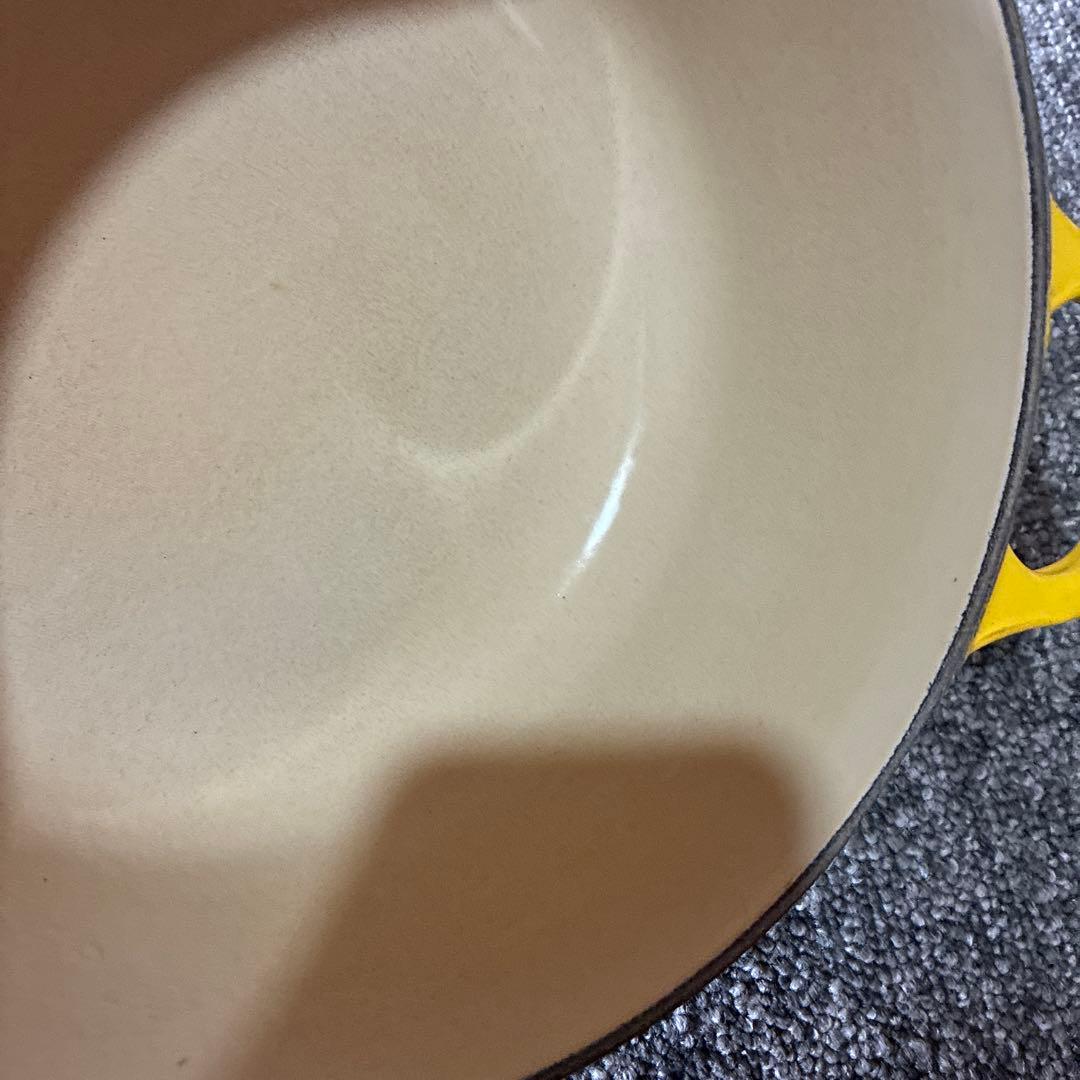 miffyLE CREUSET ココットロンド　イエロー 両手鍋 20