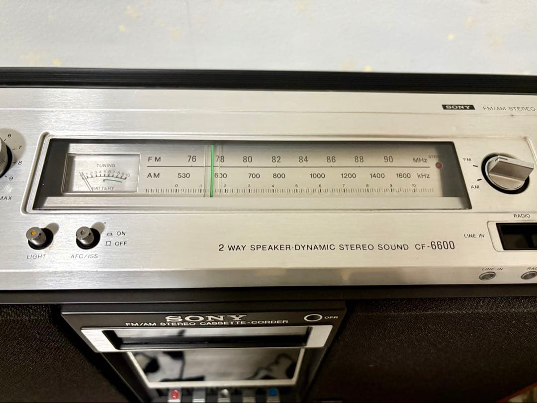 SONY　ソニー　ラジカセ　CF-6600　ジルバップ　動作品　レトロ