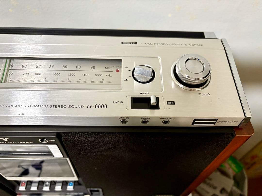 SONY　ソニー　ラジカセ　CF-6600　ジルバップ　動作品　レトロ