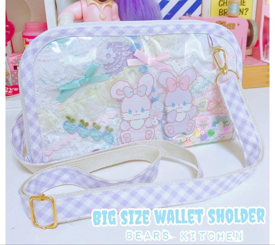 bears_ki t chen_handmade_大きいお財布ショルダー