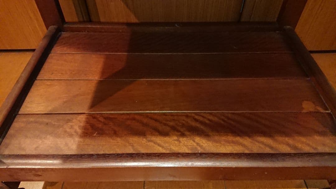 昭和レトロ 両側バタフライワゴン テーブル 木製 折りたたみ キッチンワゴン