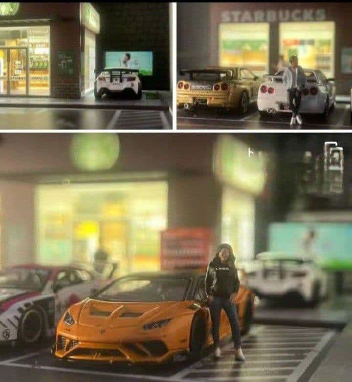 ◉STARBUCKS　COFFEECAFE➕コーヒーショップ女性店員セット