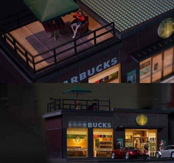 ◉STARBUCKS　COFFEECAFE➕コーヒーショップ女性店員セット