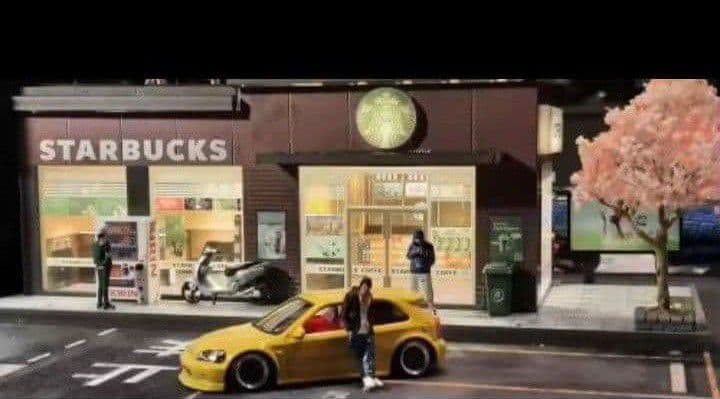 ◉STARBUCKS　COFFEECAFE➕コーヒーショップ女性店員セット