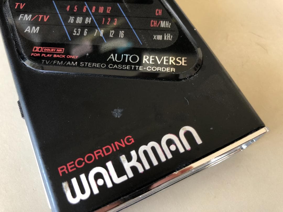 ソニーSONY ウォークマン WM-F203 ブラック(ジャンク)