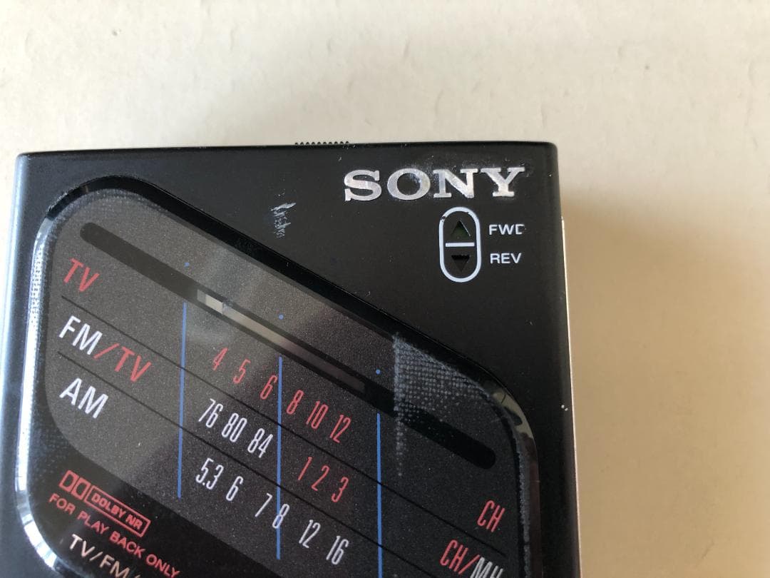 ソニーSONY ウォークマン WM-F203 ブラック(ジャンク)