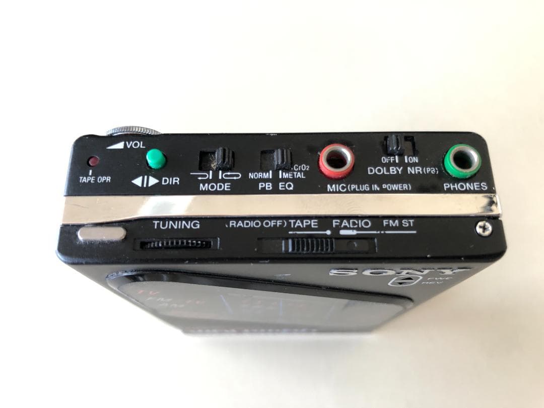 ソニーSONY ウォークマン WM-F203 ブラック(ジャンク)