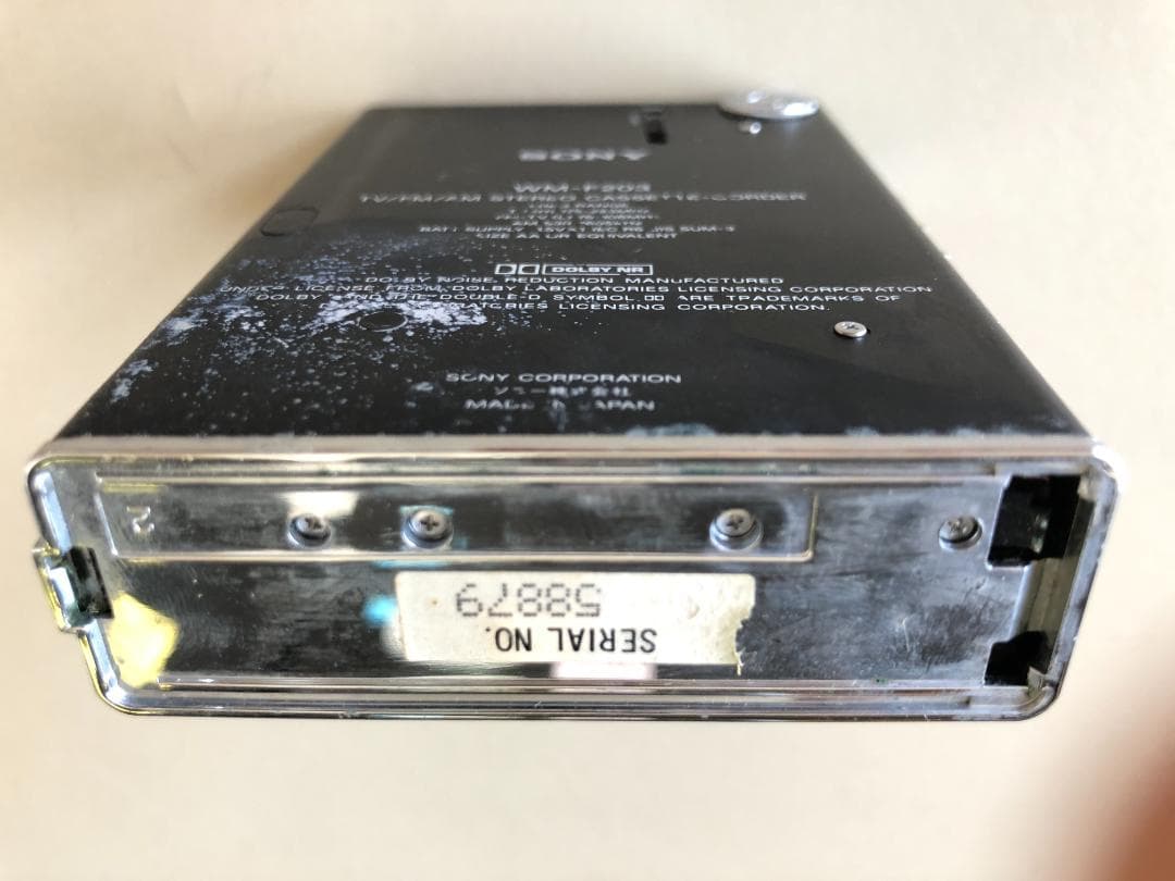 ソニーSONY ウォークマン WM-F203 ブラック(ジャンク)