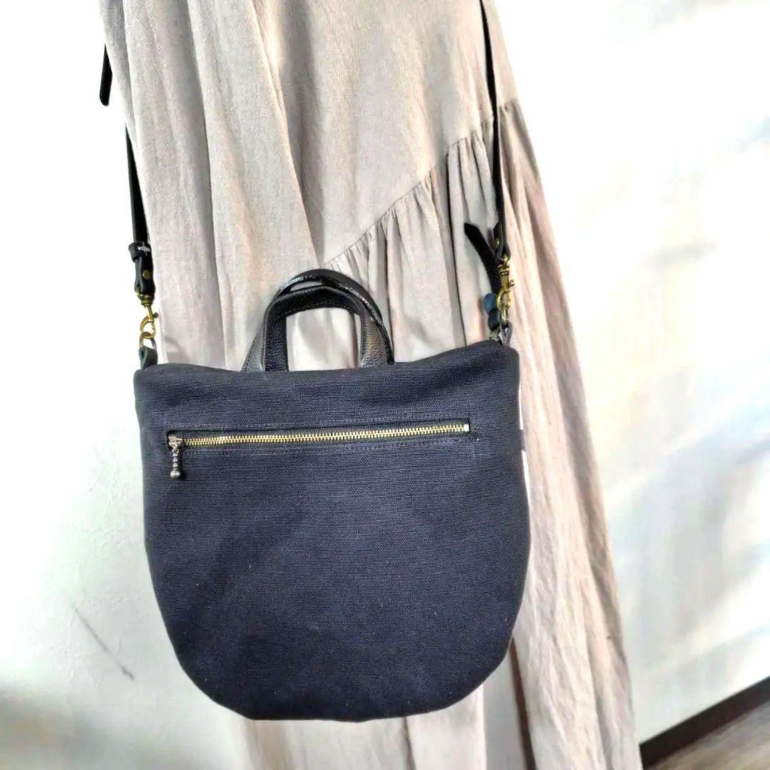 ミナペルホネン/tambourineタンバリンネイビー×白/ロングミニラウンドシ