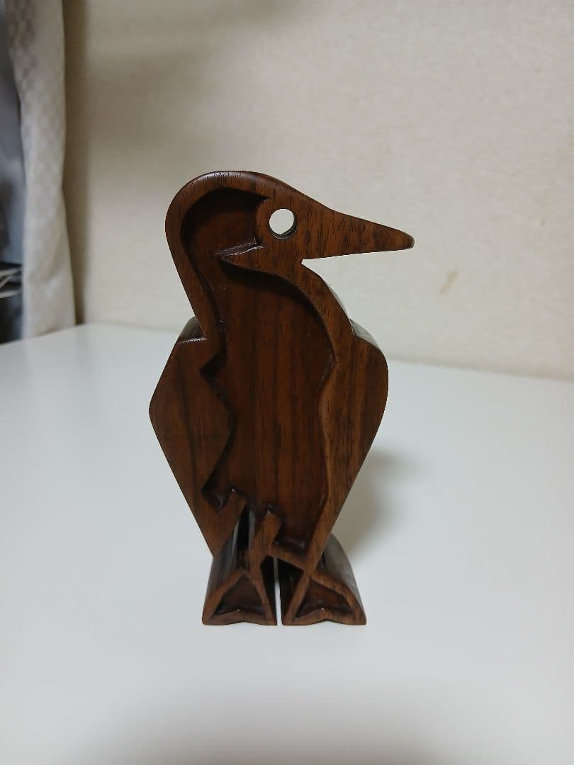 チャムスでおなじみ！「カツオドリ」ウォールナット(高級クルミ)材　削り出し！！