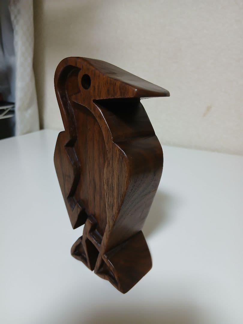 チャムスでおなじみ！「カツオドリ」ウォールナット(高級クルミ)材　削り出し！！
