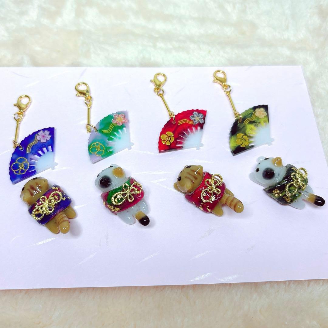 ★123 お正月にゃんこチャームセット