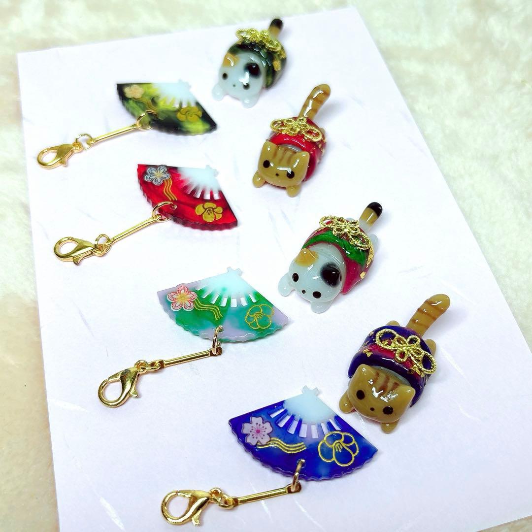 ★123 お正月にゃんこチャームセット