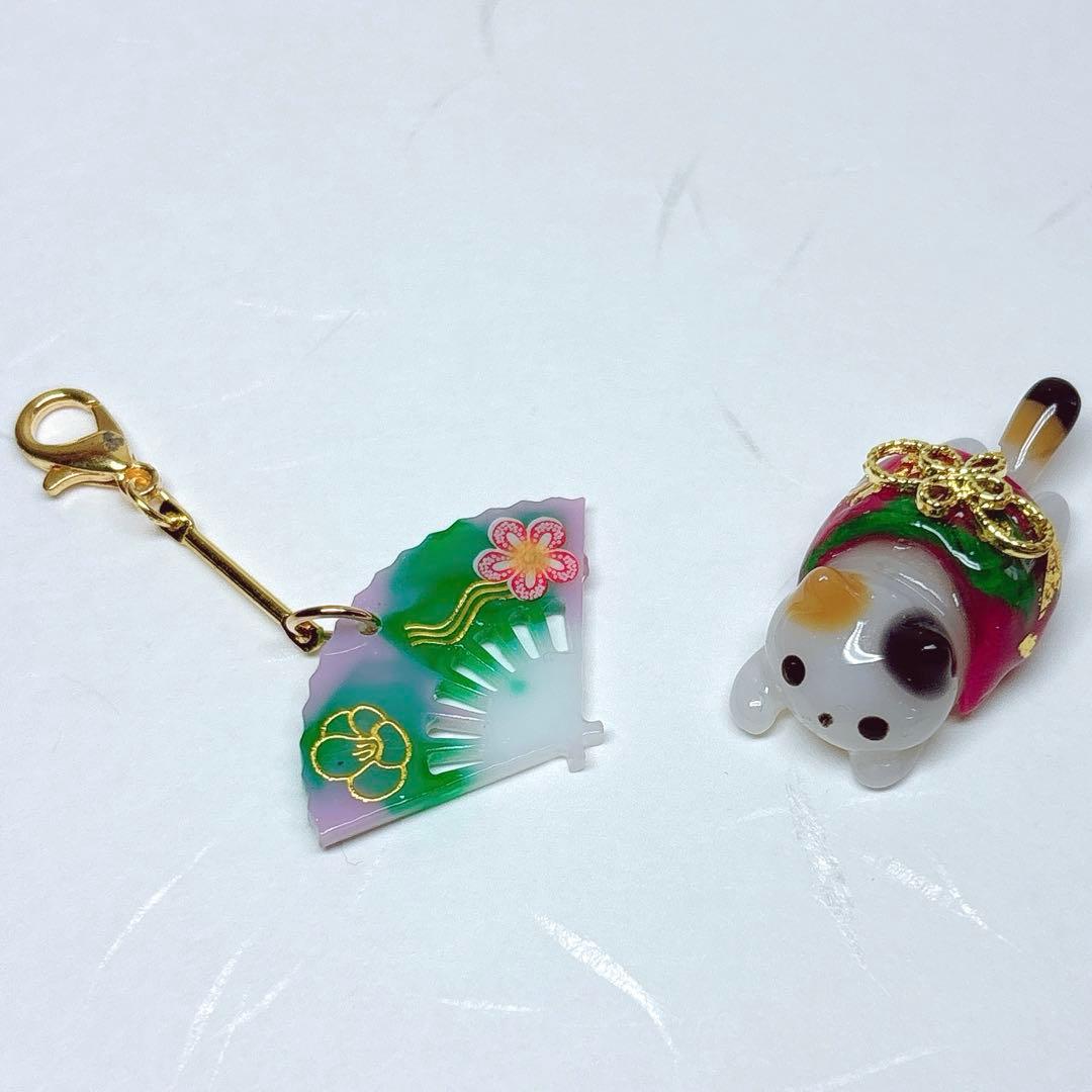 ★123 お正月にゃんこチャームセット