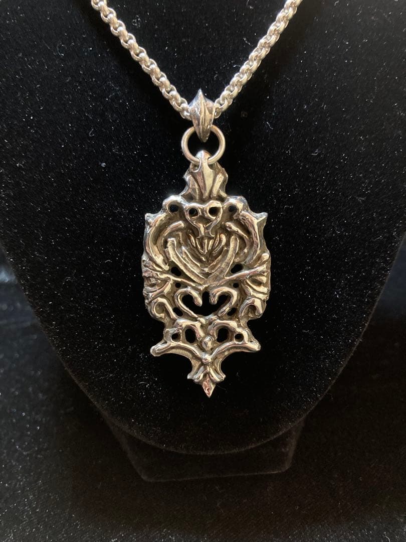 BIGフローラルPendant チェーン付き Silver925