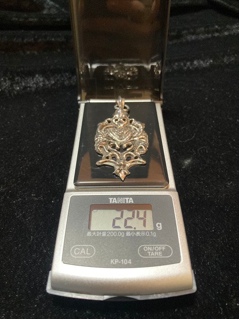 BIGフローラルPendant チェーン付き Silver925