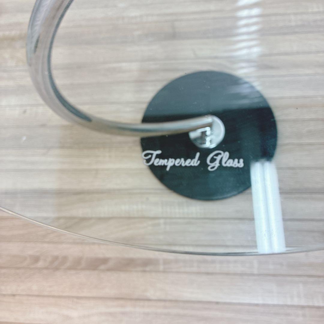 ◇大阪府全域 神戸市 配達料無料！◇ガラステーブル◇サイドテーブル◇円形