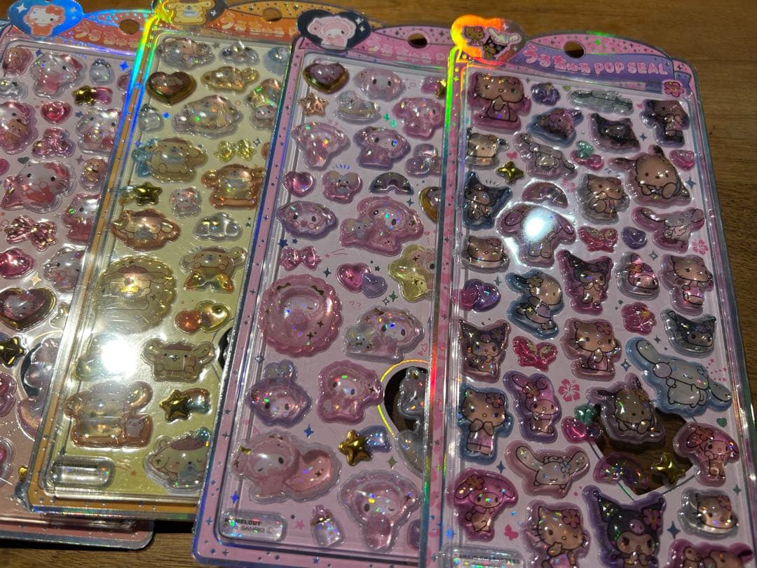 【正規品】うるちゅるサンリオ&ベビーコンプリート　日焼けキティ　７枚まとめ売り