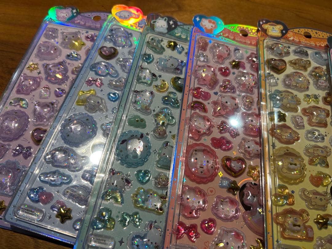 【正規品】うるちゅるサンリオ&ベビーコンプリート　日焼けキティ　７枚まとめ売り