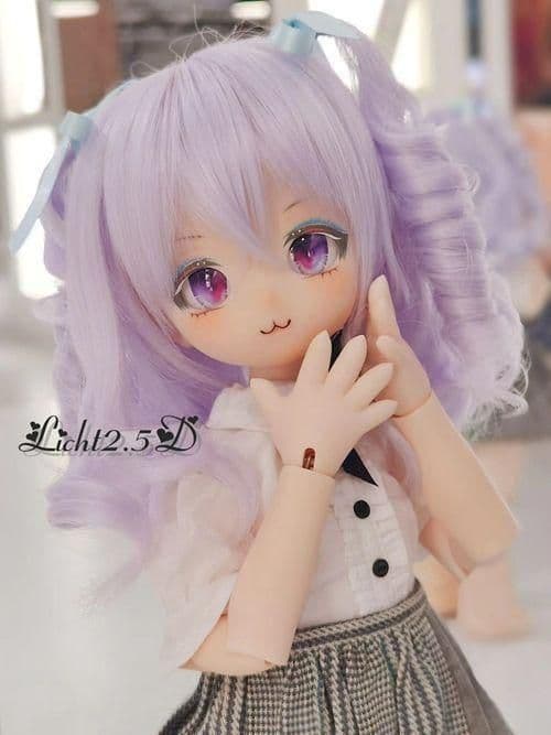 A28 BJD 1/3 人形 ドール　用ウィッグ カツラ 耐熱 ハンドメイド