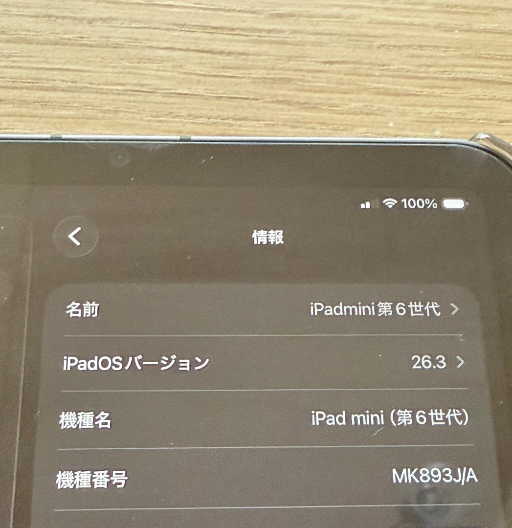 Apple iPad mini （第6世代）64Gスペースグレー セルラーモデル