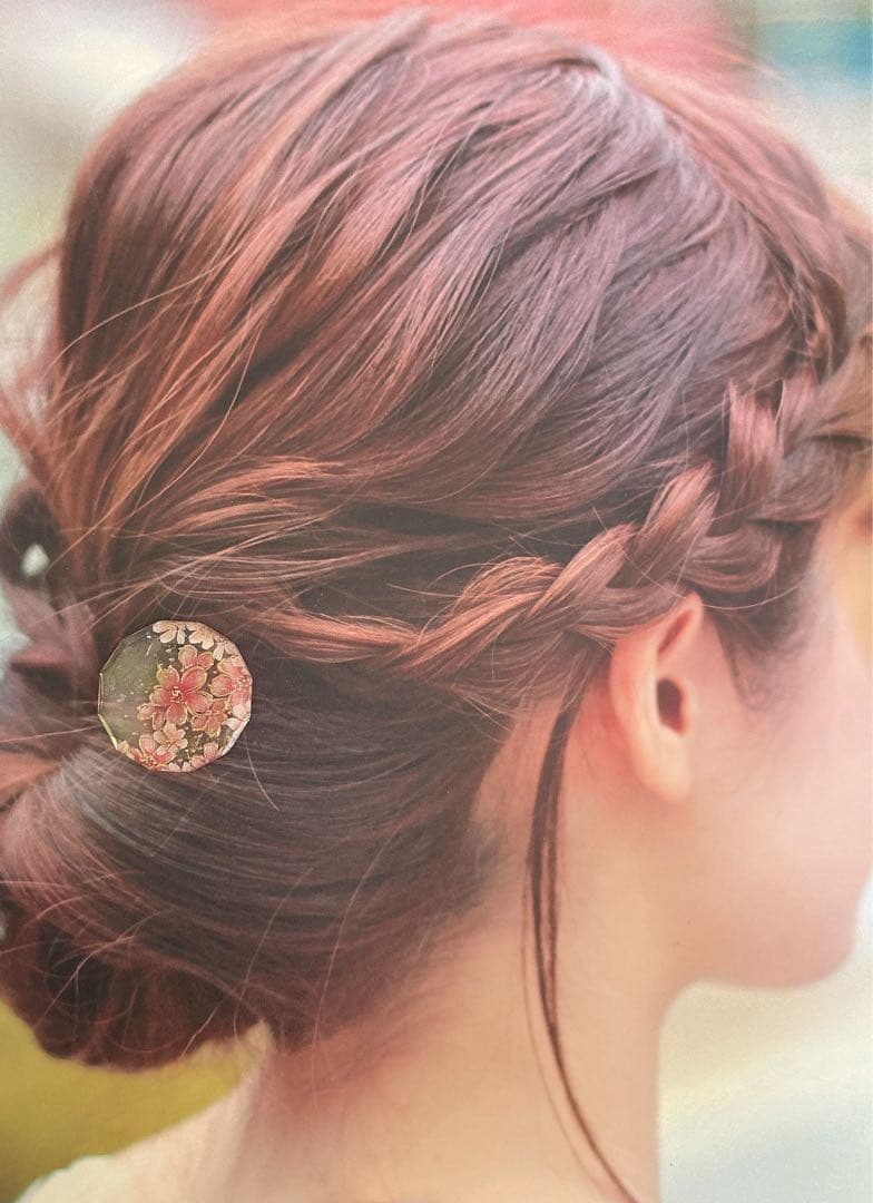 フラワーハンドメイドレジンヘアゴム25