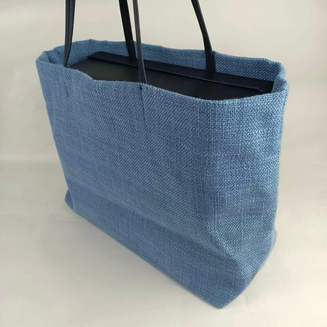 PRADAトートバッグ ブルー ノベルティ 大容量ランチバッグ