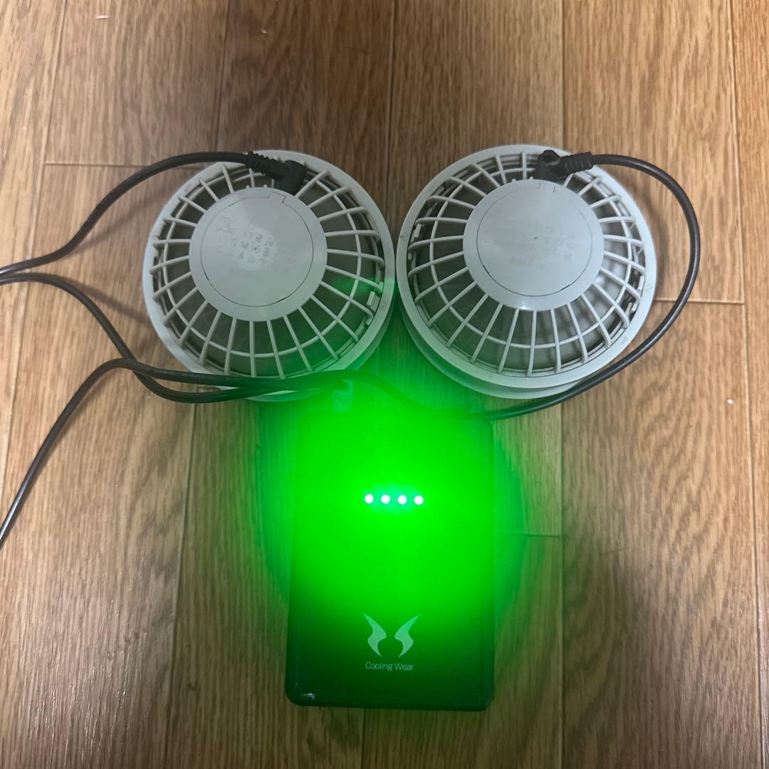 空調服　バッテリー×2 電池ボックス×1 ファンセット